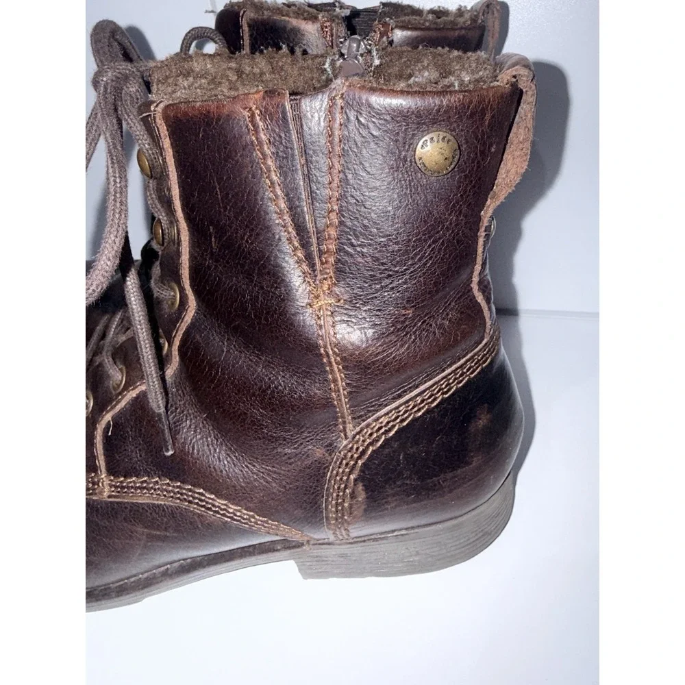 Pajar Track Men Ankle Zip‎ Boots Waterproof Leather Made in Portugal Size 45